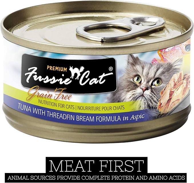 Fussie Cat Premium Tuna & Threadfin Bream in Aspic Grain-Free Wet Cat Food 2.82oz, case of 24