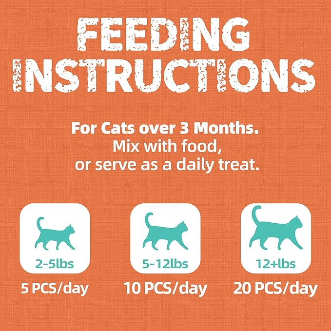 Just Try 16 OZ Collagen Cat Treats Anti-Aging Support Flavor Healthy Cat Snacks Training Biscuits Skin Elasticity & Joint Health for Cats