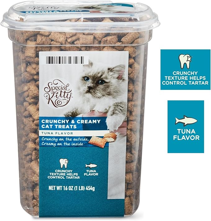 Special Kitty Crunchy & Creamy Tuna Flavor Cat Treats, 16 oz