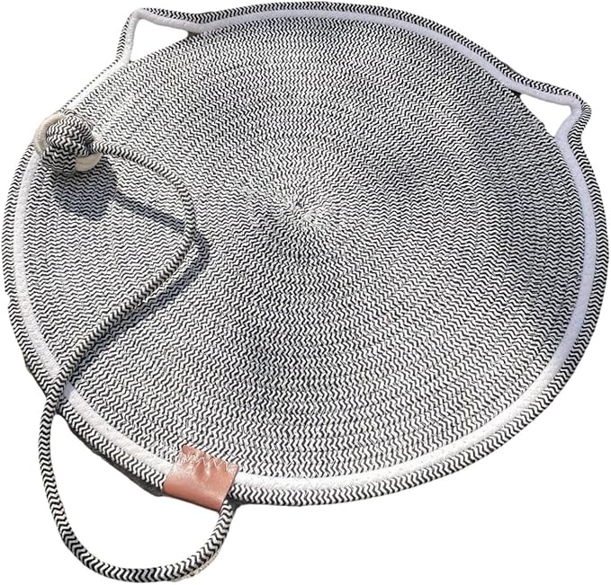 Cat Scratch Scratching Pad Lightweight Sleeping Bed Anti Slip for Sofa Couch Floor with Ball Furniture Protector, Black White