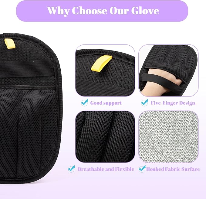 Pet Hair Removal Glove for Dogs & Cats,Cat Brush,Reusable Electrostatic Pet Hair Remover Tool for Clothing, Couch, Carpet, Car Seat, Dog Hair Remover, Cat Hair Remover, Pet Hair Remover for Laundry