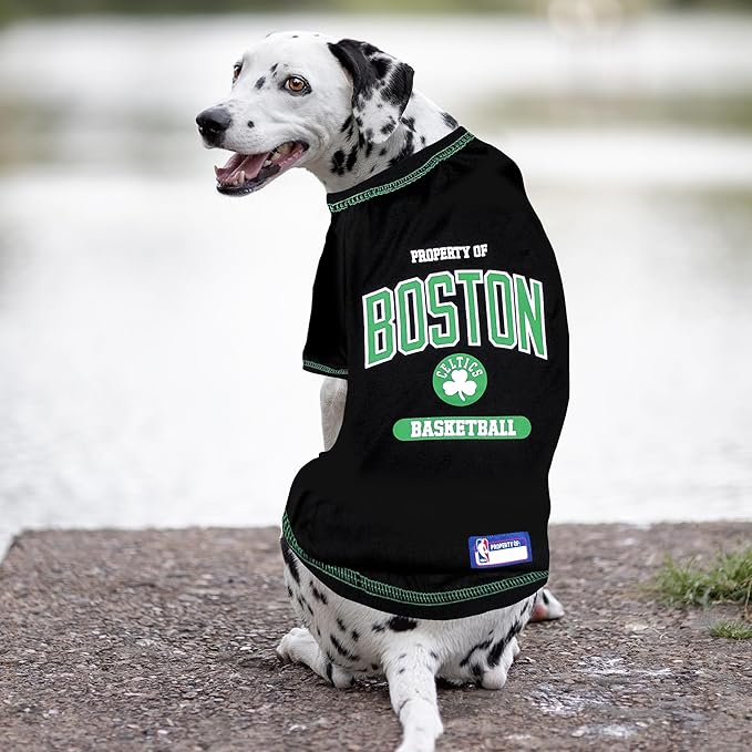 Pets First NBA Dog T-Shirt - Boston Celtics, Soft, Breathable, Stretchable & Washable Pet T-Shirt XL