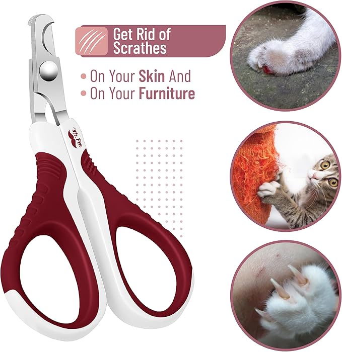 Mr. Pen- Cat Nail Clipper, Stainless Steel, Professional Sharp Cat Claw Trimmer for Small and Medium Cats, Pet Nail Clipper with Sturdy Non Slip Handle