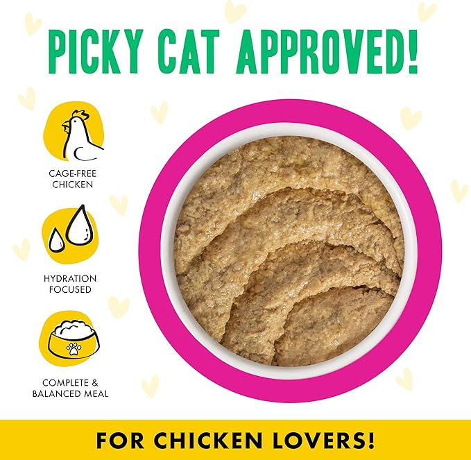 Weruva B.F.F. Play - Best Feline Friend Paté Lovers, Aw Yeah!, Chicken & Duck Destiny with Chicken & Duck, 3oz Pouch (Pack of 12)