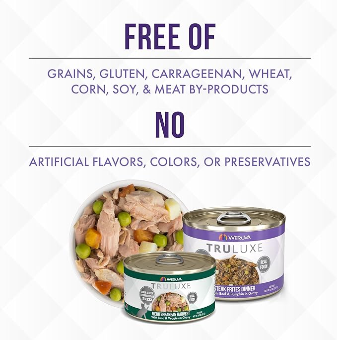 Weruva TruLuxe Cat Food, Kawa Booty with Kawakawa Tuna in Gravy, 6oz Can (Pack of 24)