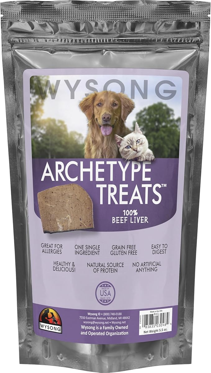Archetype Treats Beef Liver 5.5 oz. Bag