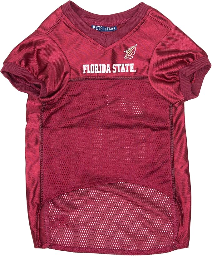 Pets First NCAA College Florida State Seminoles Mesh Jersey for DOGS & CATS, X-Small.Licensed Dog Jersey with your Favorite Football/Basketball College Team