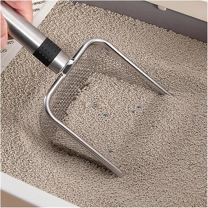 Stainless Steel Cat Litter Scoop Easy to Clean for Waste Removal