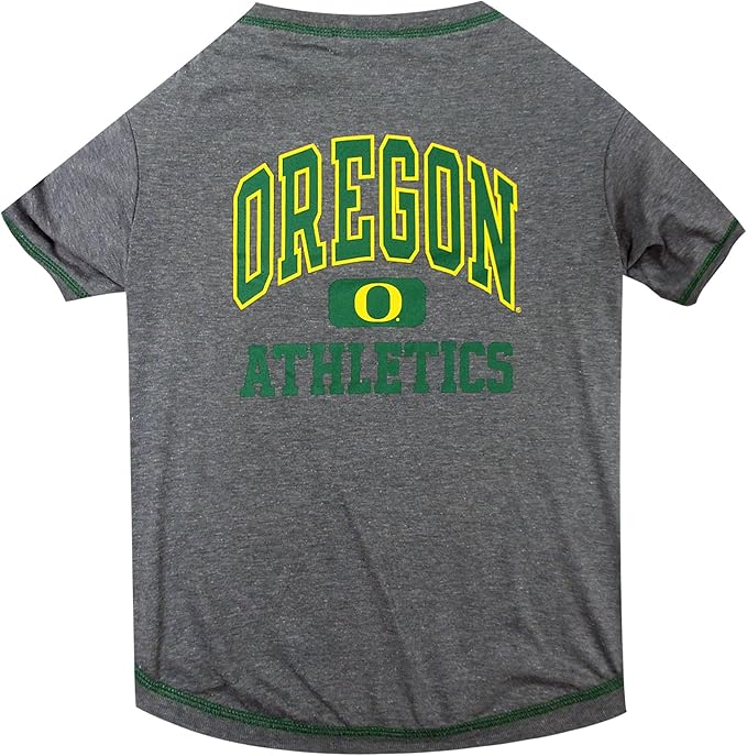 Pets First Collegiate OREGON DUCKS Dog T-Shirt, X-Small. - Licensed Shirt for Pets Team Colored with Team Logos.- Premium Stretchable Materials for the Comfrot of your Dog & Cat.