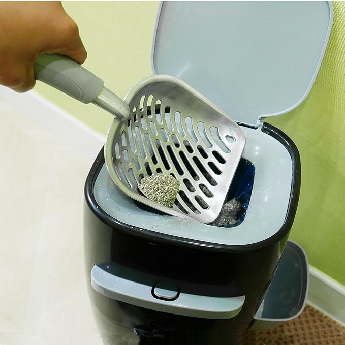 Cat Litter Box Poop Scoop Endurance Stainless Steel Kitty Litter Boxes Scooper Big Size