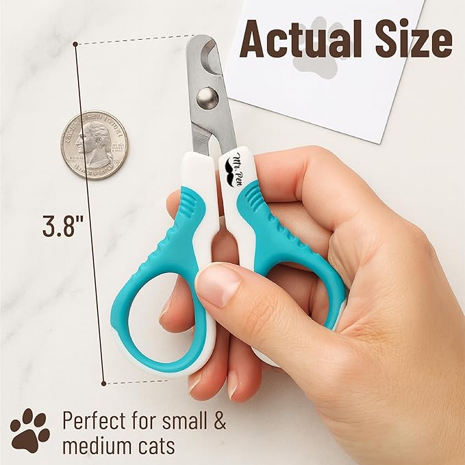 Mr. Pen- Cat Nail Clipper, Stainless Steel, Professional Sharp Cat Claw Trimmer for Small and Medium Cats, Pet Nail Clipper with Sturdy Non Slip Handle