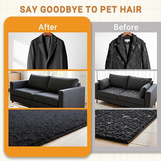 Bifeaw Pet Hair Removal Glove - Adjustable Magic Brush Pet Hair - Dog Cat Hair Remover