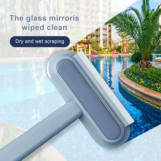 Pet Hair Remover,4-in-1 Reusable Dog & Cat Hair Removal Tool, Extra Long Handle (23.4"), 1-Pack, No-Bend Lint Brush for Furniture, Couch, Carpet, Car Seats & Window Screens