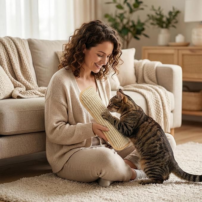 Cat Toy, Interactive Catnip Chew Toy, Durable 12 Inches Catnip Kicker Soft Sisal Pillow with Organic Catnip for Kittens and Adult Cats for Indoor Scratching, Chewing & Teething (1)