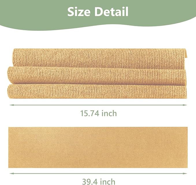 Cat Scratch Furniture Protector 78.7"x15.8" - Adhesive & Trimmable Cat Scratch Protection Mat to Shield Sofa, Couch, Wall, Cat Tree Post from Claws