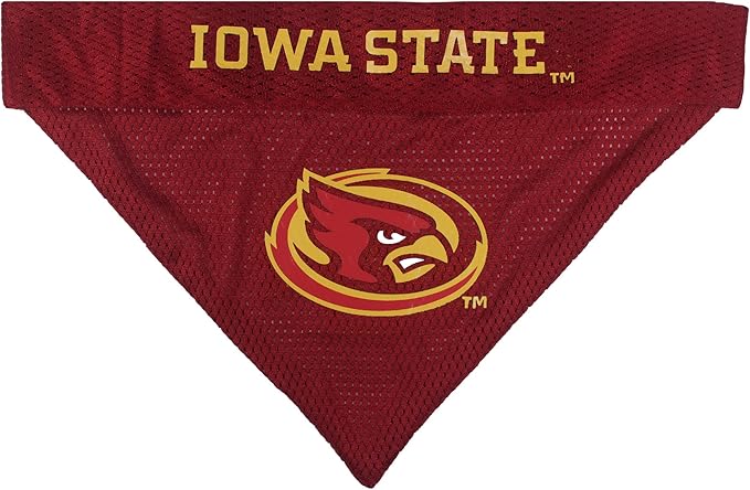 Pets First Collegiate Pet Accessories, Reversible Bandana, Iowa State Cyclones, Large/X-Large