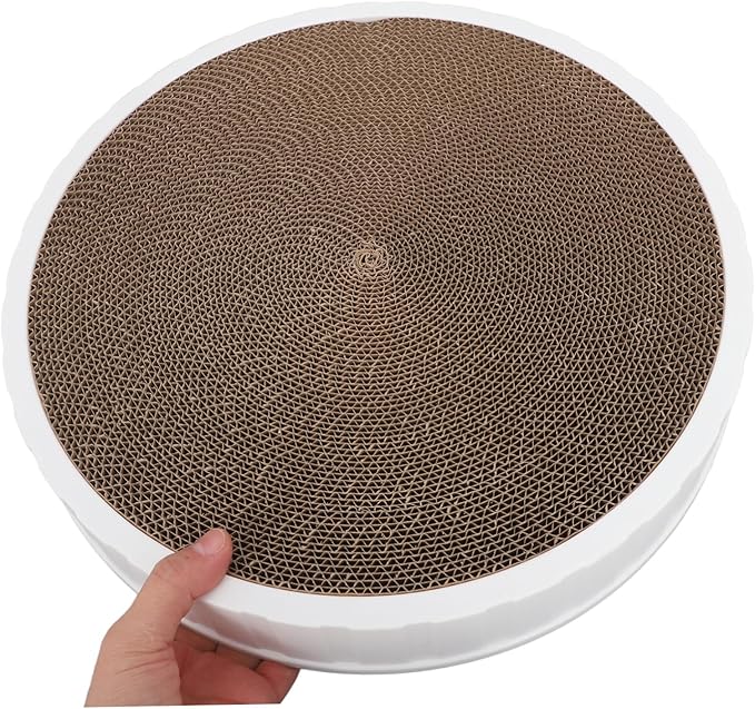 Toddmomy Cat Scratching Bowl Reversible Design Cardboard Cat Bed for Indoor and Outdoor Use Space-Saving Nesting Scratcher for Play and Rest Multifunctional Pet Furniture