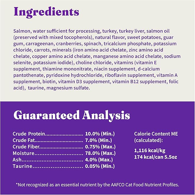 Halo Wet Cat Food Salmon Recipe, Grain Free Wet Cat Pate, Canned Cat Food for Extra Hydration, 5.5 Oz Can (Pack of 12)