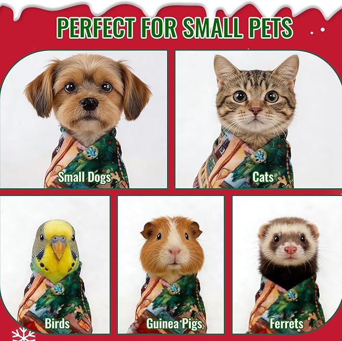 Purrfect Peace Cat Swaddle Wrap – Professional Calming Restraint Bag for Grooming, Nail Trimming & Medicine - Adjustable Cat Restraint for Grooming, Vet Visits (Gingerbread Tail, L)