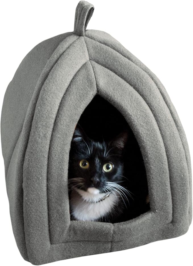 Cat House - Indoor Cat Bed with Removable Foam Cushion - Pet Tent for Kittens, Rabbits, Guinea Pigs, and Other Small Animals by PETMAKER