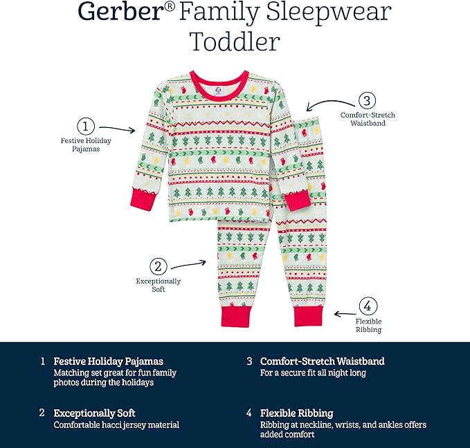 Gerber Baby Holiday Family Matching Pajamas