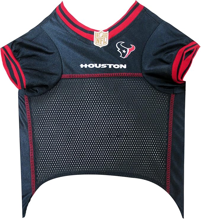 NFL Housotn Texans Dog Jersey, Size: Medium. Best Football Jersey Costume for Dogs & Cats. Licensed Jersey Shirt