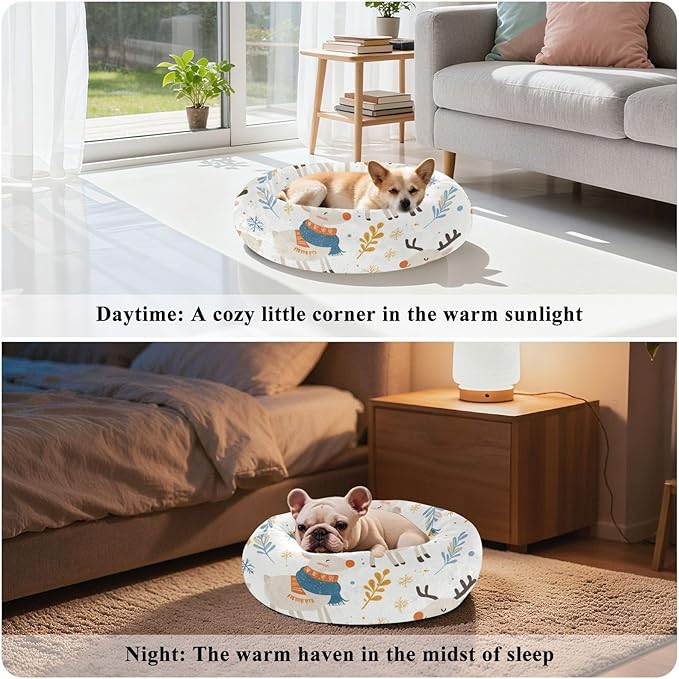 Lovely Elk Winter Pet Bed Medium Size Pet Bed & Dog Furniture