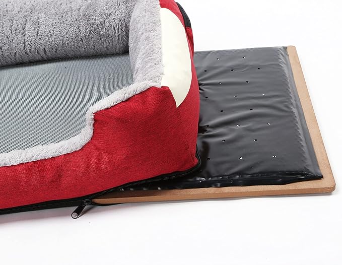 Pet Life ® 'Dream Smart' Innovative Electronic Heating and Cooling Touch-Activated Raised Cat and Dog Bed with Built-in Fan