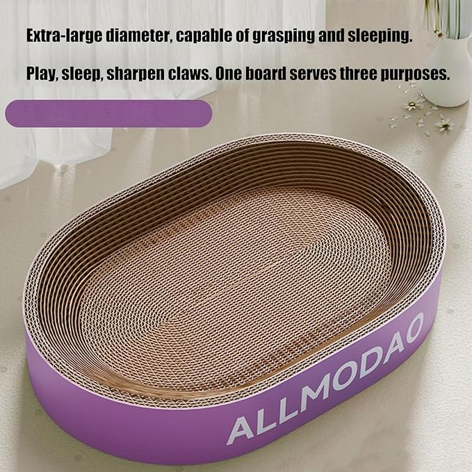 Corrugated Paper Cats Nest Play Pad Rest Place and Scratch Bed for Boredom Entertainment Shelter Place Pad