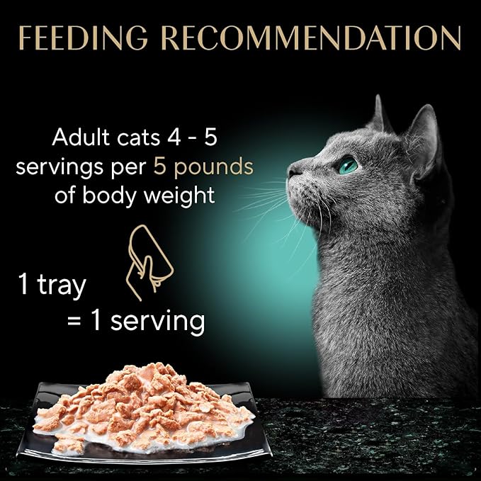 Sheba Perfect Portions Bistro Adult Wet Cat Food,Salmon in Creamy Sauce Entree,Cat Food Wet Recipe,2.6 oz. Twin-Package Trays (,48 Servings),24 Count (Pack of 2)