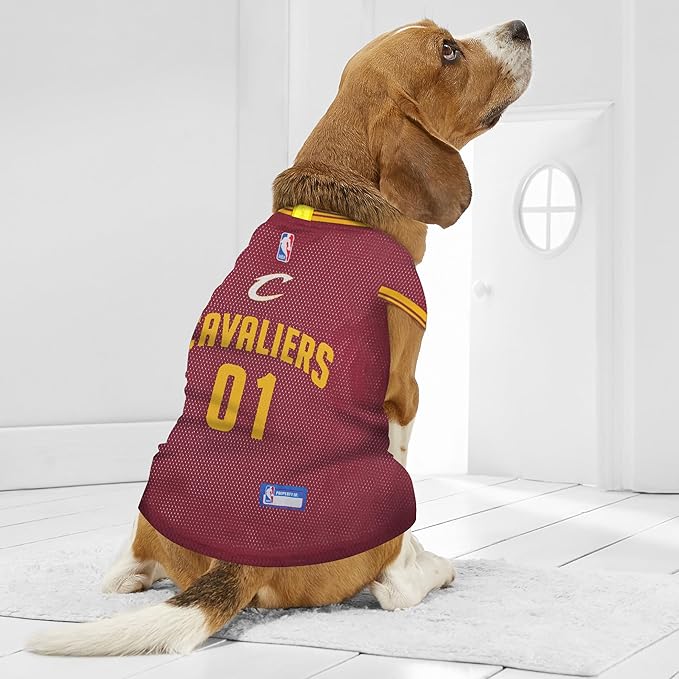 NBA CLEVELAND CAVALIERS DOG Jersey, X-Small - Tank Top Basketball Pet Jersey