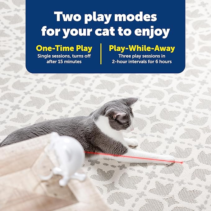 PetSafe Dancing Dot Laser Cat Toy - Interactive Playtime for Cats - 2 Play Modes