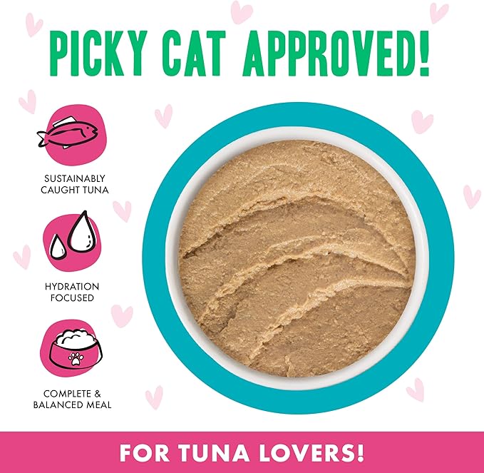 Weruva B.F.F. Play - Best Feline Friend Paté Lovers, Aw Yeah!, Tuna & Turkey T.T.Y.L. with Tuna & Turkey, 5.5oz Can (Pack of 8)