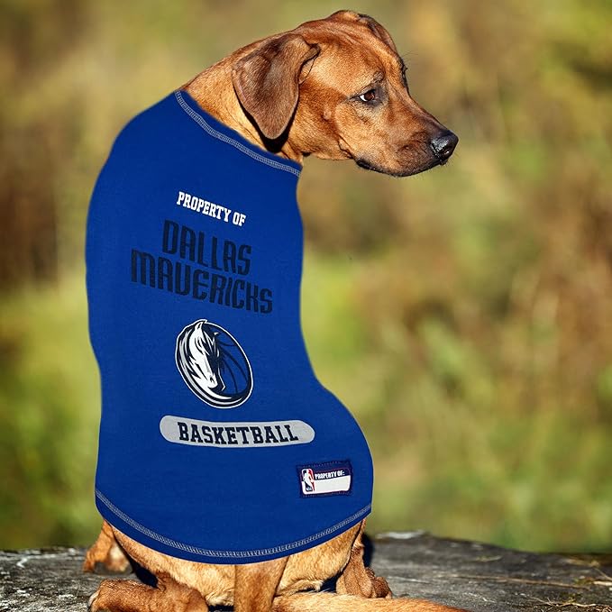 Pets First NBA Licensed Hoodies & T-Shirt for Dogs & Cats, Dallas Mavericks, Medium