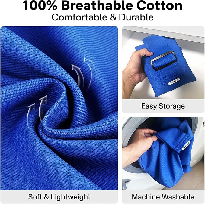Cat Carrier Pouch for Small Cats Under 10 lbs, Soft Cat Carrier with Upgraded Adjustable Strap, Durable Cotton Cat Bag for Nail Trimming, Medication & Vet Visits – Klein Blue