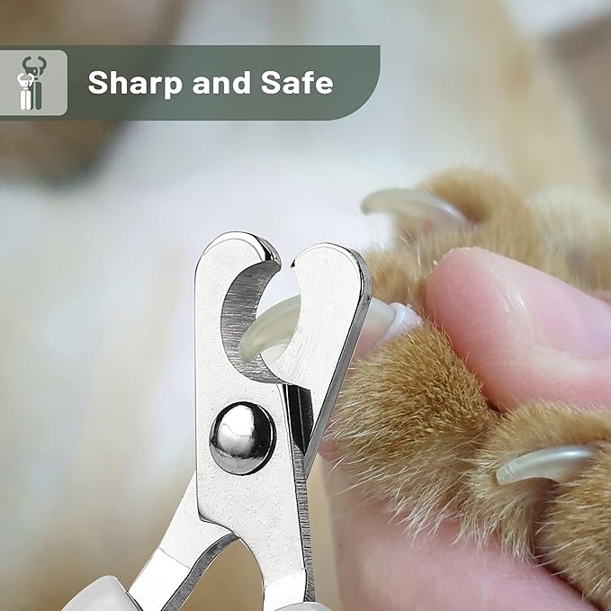 Mr. Pen- Cat Nail Clipper, Stainless Steel, Professional Sharp Cat Claw Trimmer for Small and Medium Cats, Pet Nail Clipper with Sturdy Non Slip Handle