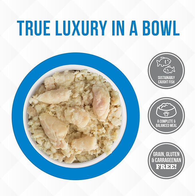 Weruva Truluxe Cat Food, Meow Me A River with Basa in Gravy, 6oz Can, Pack of 24