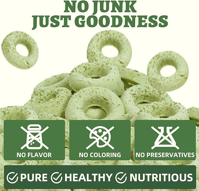 Wellix Cat Grass Treats Freeze-Dried Donut for Cats & Dogs - Hairball Control,Gut Health for Dental Cat Treats - Natural Teeth Cleaning for Kittens Training Snacks Chicken Formula 3.17 oz