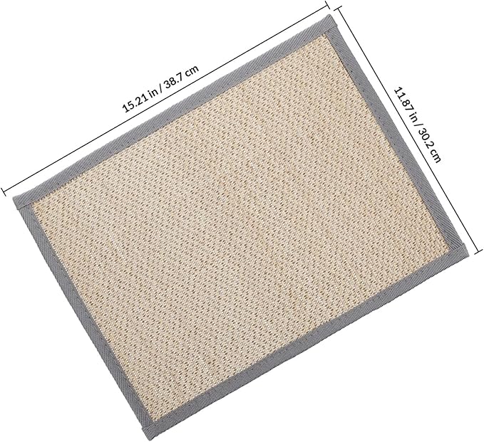 PRETYZOOM Cat Scratch Pad for Couch with Spiral Nails Indoor Cat Scratcher Mat 30x40cm Furniture Protector Scratch Mat for Sofa and Bed