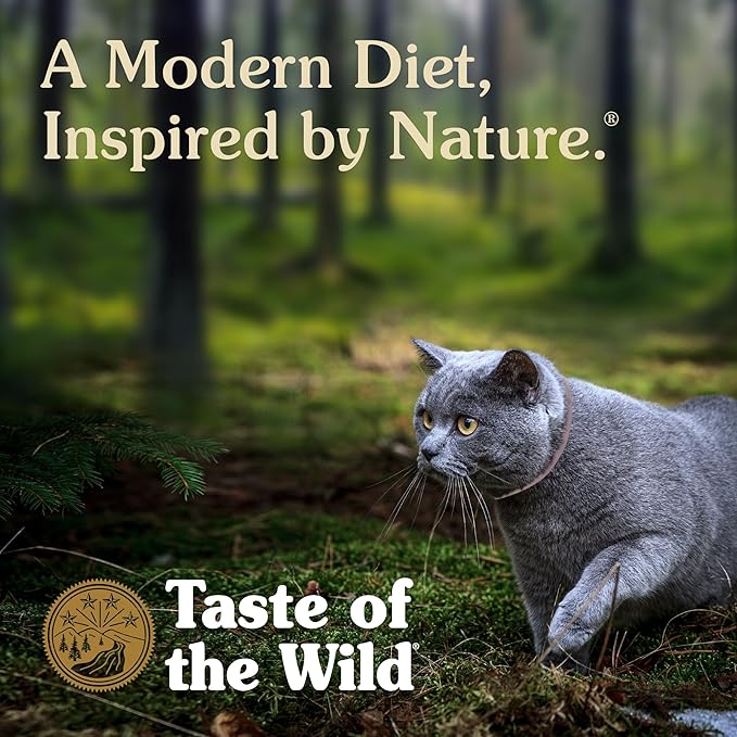 Taste of The Wild High Protein Real Meat Recipes Premium Dry Cat Food with Superfoods and Nutrients Like Probiotics, Vitamins and Antioxidants for Adult Cats and Kittens 5lb