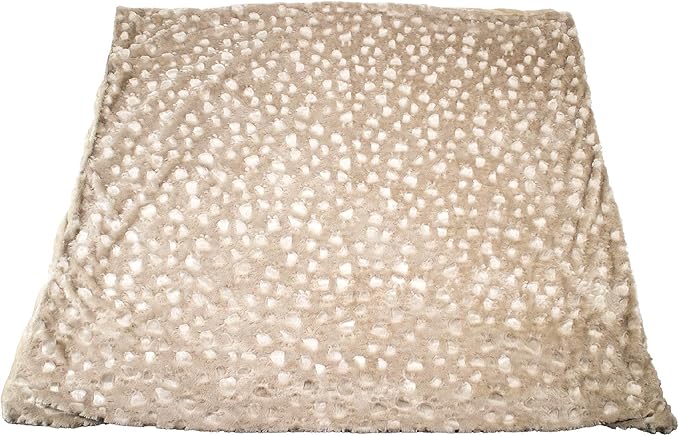 Petique The Velvet Blanky Pet Blanket, Super Soft Cat and Dog Blanket, Double Sided Plush Polyester, Cute Paw Print Design, Reversible, Machine Washable, Large Fleece Kitten and Puppy Blanket
