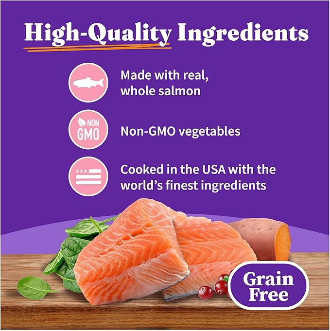 Halo Wet Cat Food Salmon Recipe, Grain Free Wet Cat Pate, Canned Cat Food for Extra Hydration, 5.5 Oz Can (Pack of 12)