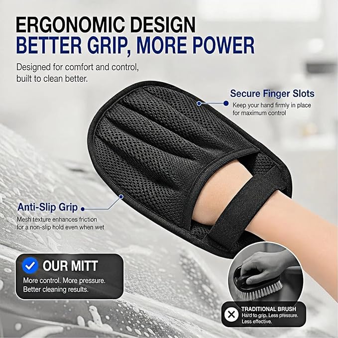Pet Hair Removal Glove for Cats and Dogs - Electrostatic Pet Hair Remover Gloves, Reusable Magic Brush Tool for Couch, Furniture, Car & Laundry (1 PCS)