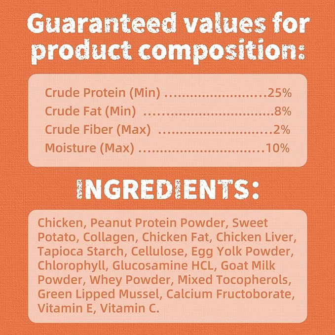 Just Try 16 OZ Collagen Cat Treats Anti-Aging Support Flavor Healthy Cat Snacks Training Biscuits Skin Elasticity & Joint Health for Cats