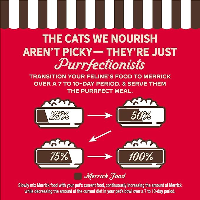 Merrick Purrfect Bistro Grain Free Premium Soft Canned Pate Adult Wet Cat Food, High Protein Beef Recipe - (Pack of 24) 3 oz. Cans