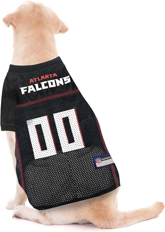 Pets First NFL Atlanta Falcons Dog Jersey, Size Small, Football Shirt Costume for Pet, Dog Sports T-Shirt, NFL Team Clothing for Cats, Licensed Pet Apparel Available in 7 Sizes and 32 Teams