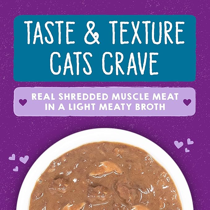 Stella & Chewy's Carnivore Cravings Savory Shreds Cans – Grain Free, Protein Rich Wet Cat Food – Wild-Caught Tuna & Mackerel Recipe – (5.2 Ounce Cans, Case of 24)