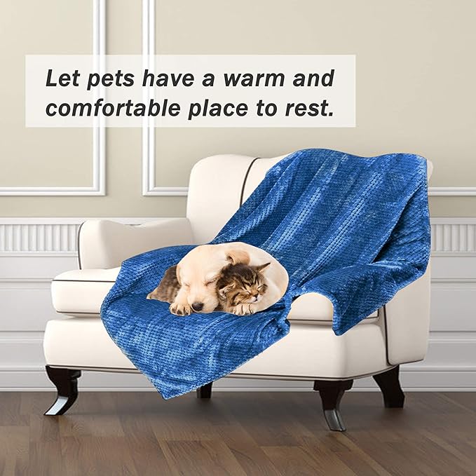 Dog Blanket,Soft Fuzzy Blankets for Puppy, Small,Medium,Large,X-Large Premium Fluffy Blankets Plush Fleece Throw Dog Bed, Couch, Sofa, Reversible Travel Warm Covers