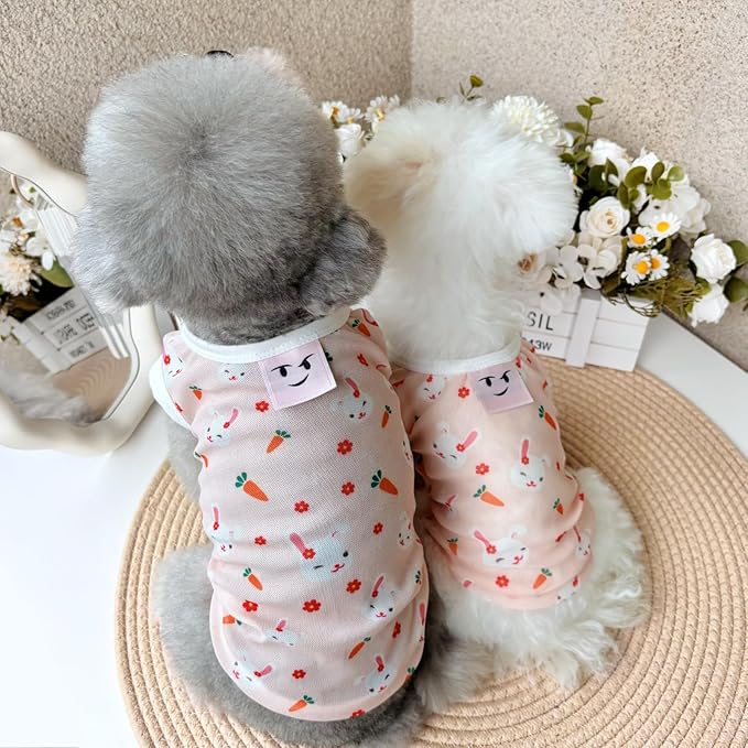 Dog & Cat Cooling Tank Top - Breathable Summer UV Protection Shirt, Anti-Hair Loss & Lightweight for Small Pets, Comfortable Sun Tank top