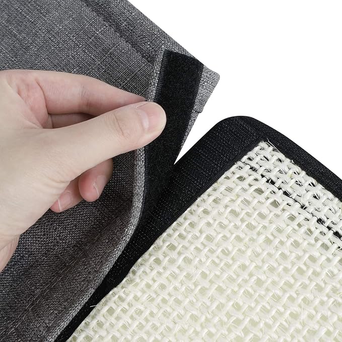HAOZAIKEJI Cat Scratching Pad Natural Sisal Cat Scratcher Mat Kitty Scratcher Furniture Couch Corner Protector Easy Installation Scratch Pad for Sofa Couch Chair Bed